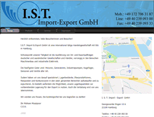 Tablet Screenshot of ist-imex.com